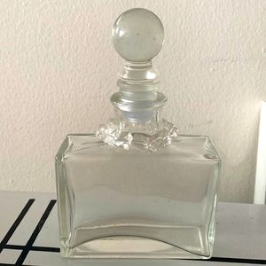 Vintage Decorative Glass Rectangular Perfume Bottle